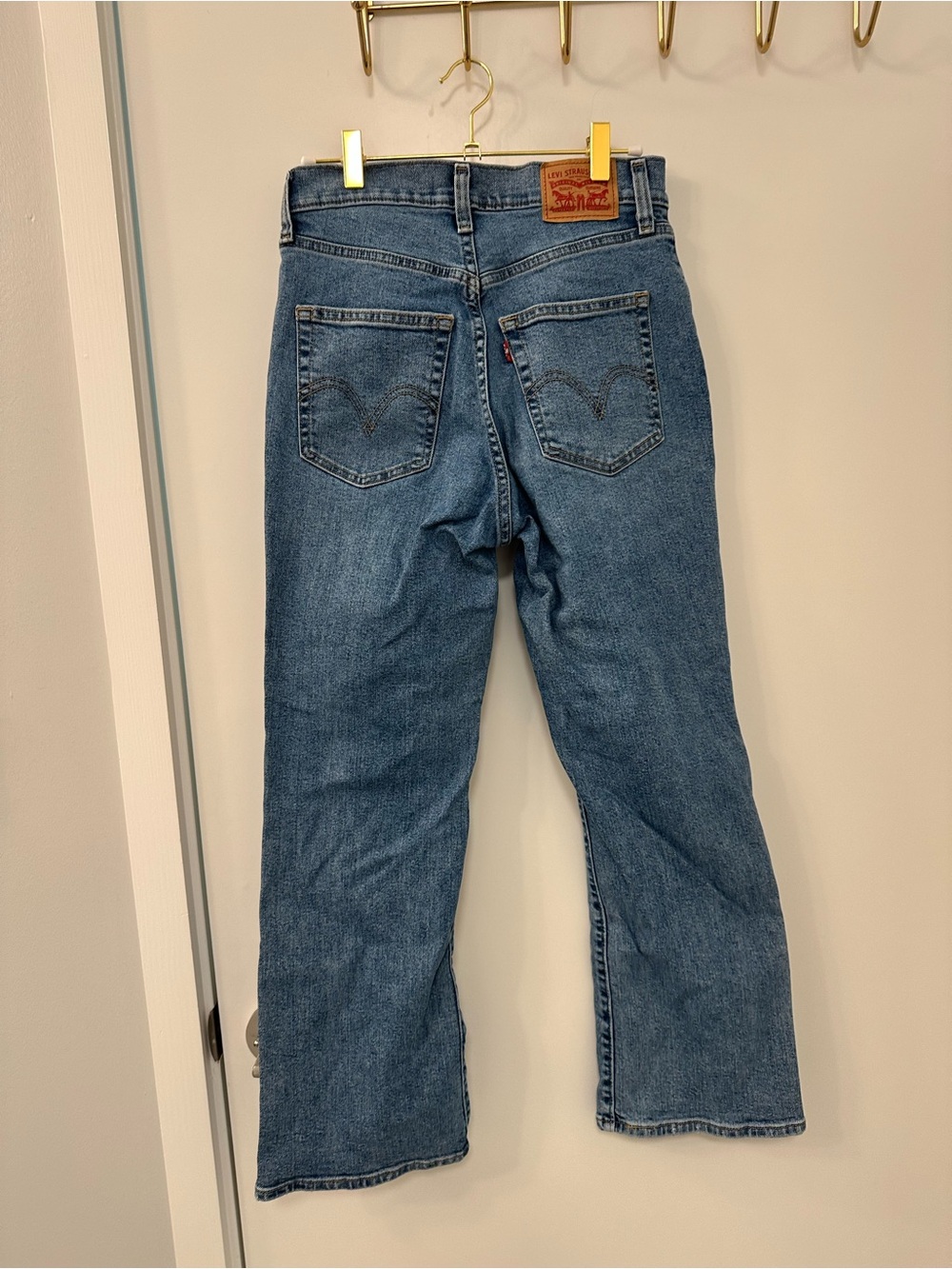 Levi Classic Straight-Leg Blue Denim Jeans